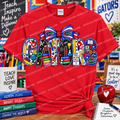 GATORS Text Filled with Gator and School Supplies Teacher Staff