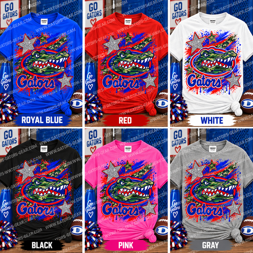 Camo Gator Stars and Stripes Splash Design Military and First Responders Appreciation Day