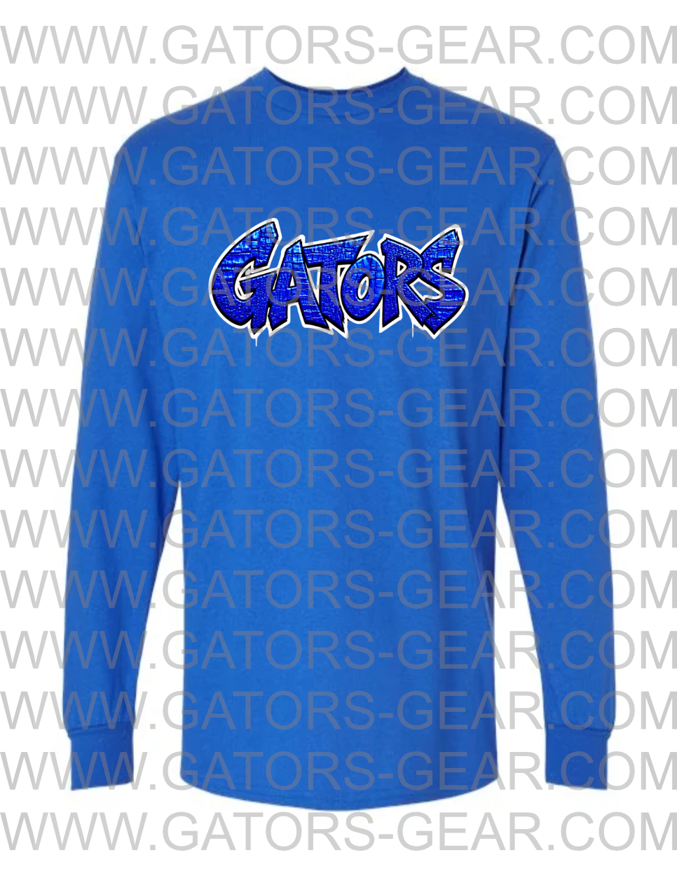 Graffiti Gators Shirt with Alligator Texture Font