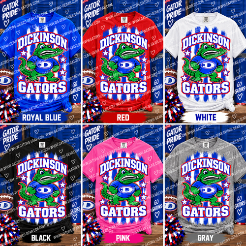 Dickinson Gators Blue White Stripes with Stars