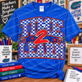 Time 2 Learn Checkered Themed Teacher Staff School Shirt
